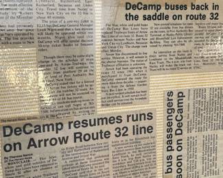 DeCamp Bus Lines Handmade Scrapbooks W/ Vintage & Original Newspaper Clippings Featuring The 1939/1940 NY World's Fair