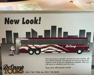 DeCamp Tours UN-USED "New Look!" Postcards
