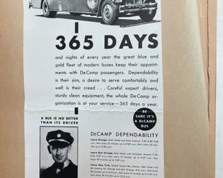 DeCamp Bus Lines Handmade Scrapbooks W/ Vintage & Original Newspaper Clippings Featuring The 1939/1940 NY World's Fair
