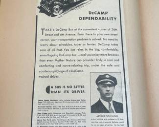DeCamp Bus Lines Handmade Scrapbooks W/ Vintage & Original Newspaper Clippings Featuring The 1939/1940 NY World's Fair