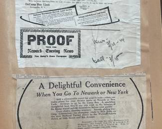 DeCamp Bus Lines Handmade Scrapbooks W/ Vintage & Original Newspaper Clippings Featuring The 1939/1940 NY World's Fair