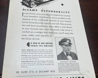 DeCamp Bus Lines Handmade Scrapbooks W/ Vintage & Original Newspaper Clippings Featuring The 1939/1940 NY World's Fair
