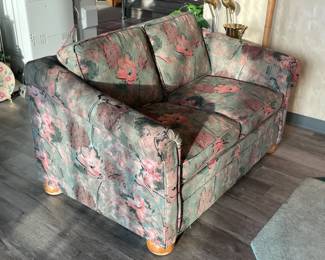 Floral Upholstered Love Seat