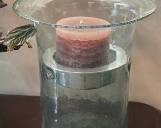 Decorative Glass Pillar Candle Holder