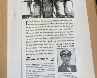 DeCamp Bus Lines Handmade Scrapbooks W/ Vintage & Original Newspaper Clippings Featuring The 1939/1940 NY World's Fair