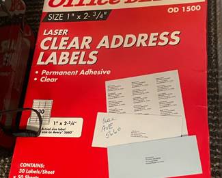 Clear Address Labels