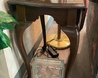Wooden End Table W/ Drop Down Sides