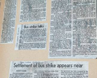 DeCamp Bus Lines Handmade Scrapbooks W/ Vintage & Original Newspaper Clippings Featuring The 1939/1940 NY World's Fair