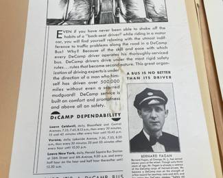 DeCamp Bus Lines Handmade Scrapbooks W/ Vintage & Original Newspaper Clippings Featuring The 1939/1940 NY World's Fair