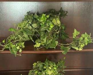 An Assortment Of Faux Plants, Ivy, Floral Arrangements, & OVERSIZED Trees
