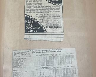 DeCamp Bus Lines Handmade Scrapbooks W/ Vintage & Original Newspaper Clippings Featuring The 1939/1940 NY World's Fair