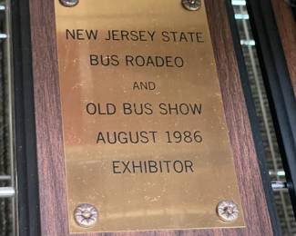 Assorted Award Plaques Awarded To DeCamp Bus Lines