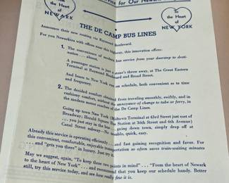 DeCamp Bus Lines Handmade Scrapbooks W/ Vintage & Original Newspaper Clippings Featuring The 1939/1940 NY World's Fair