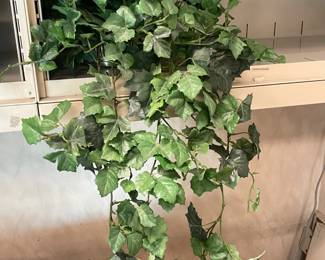 An Assortment Of Faux Plants, Ivy, Floral Arrangements, & OVERSIZED Trees