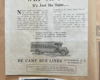 DeCamp Bus Lines Handmade Scrapbooks W/ Vintage & Original Newspaper Clippings Featuring The 1939/1940 NY World's Fair