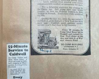 DeCamp Bus Lines Handmade Scrapbooks W/ Vintage & Original Newspaper Clippings Featuring The 1939/1940 NY World's Fair