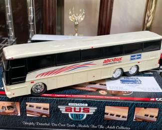 Van Hool Replica Toy Bus Bank