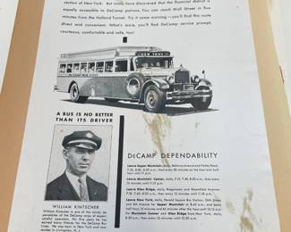 DeCamp Bus Lines Handmade Scrapbooks W/ Vintage & Original Newspaper Clippings Featuring The 1939/1940 NY World's Fair