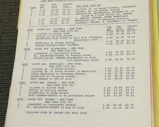 Vintage Binder FULL of Original DeCamp Bus Lines Timetables