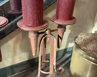 Large Pillar Candle Holders