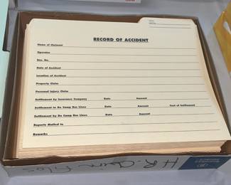 Accident Report Folders