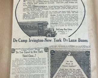 DeCamp Bus Lines Handmade Scrapbooks W/ Vintage & Original Newspaper Clippings Featuring The 1939/1940 NY World's Fair