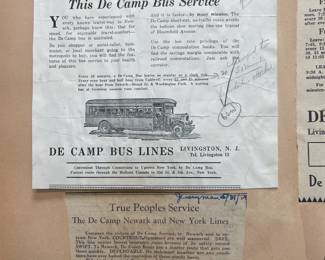 DeCamp Bus Lines Handmade Scrapbooks W/ Vintage & Original Newspaper Clippings Featuring The 1939/1940 NY World's Fair