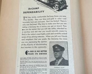 DeCamp Bus Lines Handmade Scrapbooks W/ Vintage & Original Newspaper Clippings Featuring The 1939/1940 NY World's Fair