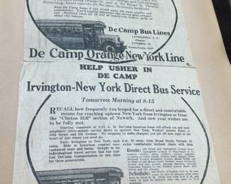 DeCamp Bus Lines Handmade Scrapbooks W/ Vintage & Original Newspaper Clippings Featuring The 1939/1940 NY World's Fair