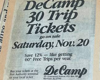 DeCamp Bus Lines Handmade Scrapbooks W/ Vintage & Original Newspaper Clippings Featuring The 1939/1940 NY World's Fair