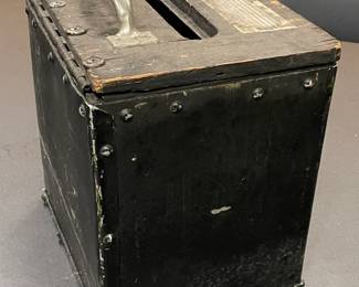 ORIGINAL Wooden Union Voting Ballot Box