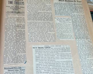 DeCamp Bus Lines Handmade Scrapbooks W/ Vintage & Original Newspaper Clippings Featuring The 1939/1940 NY World's Fair
