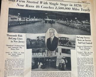 DeCamp Bus Lines Handmade Scrapbooks W/ Vintage & Original Newspaper Clippings Featuring The 1939/1940 NY World's Fair