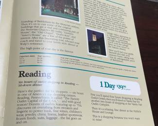DeCamp Tours "1984 TLC Vacation Packages" Booklet