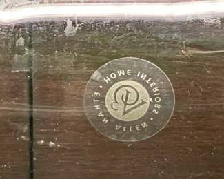 Large Decorative Glass Bowl W/ Stand (Ethan Allen)