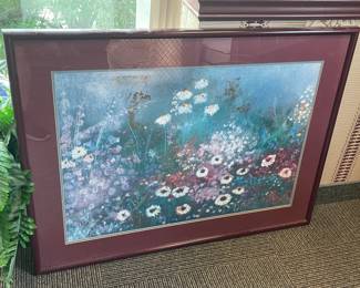 Framed Floral Artwork