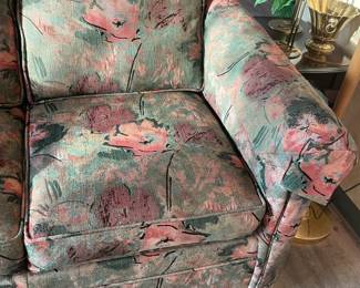 Floral Upholstered Love Seat