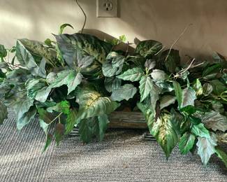 An Assortment Of Faux Plants, Ivy, Floral Arrangements, & OVERSIZED Trees