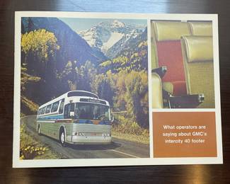 Vintage GMC's 40 Footer Bus Promotional Booklet W/ DeCamp Bus Lines Feature