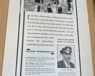 DeCamp Bus Lines Handmade Scrapbooks W/ Vintage & Original Newspaper Clippings Featuring The 1939/1940 NY World's Fair