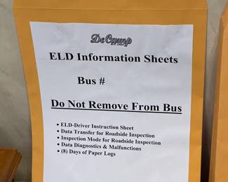 DeCamp Bus Lines Envelopes