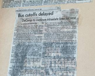 DeCamp Bus Lines Handmade Scrapbooks W/ Vintage & Original Newspaper Clippings Featuring The 1939/1940 NY World's Fair