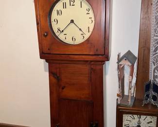 BEAUTIFUL Antique Tall Case Grandfather Clock