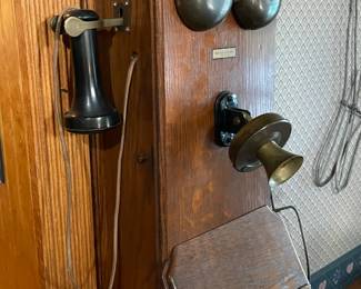 Genuine Antique Wall Telephone