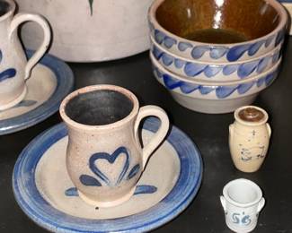 BEAUTIFUL Pottery Collection By Notable Studios & Artists (Wisconsin Pottery, W.A. Macquiod & Co/Pottery Works/Little 12th Street, Rowe Pottery Works, Salmon Falls Stoneware, Buffalo Pottery Co, Roseville Ohio, Williamsburg Pottery, Cooksburg Pottery, Three Rivers Pottery, Etc.)