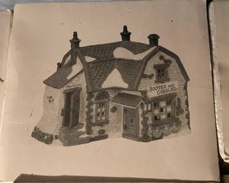 Large Dept.56 Christmas Village Collection Of Buildings, Figurines, & Accessories