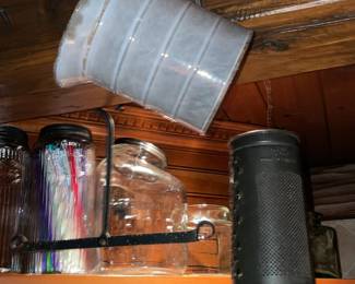 Hanging Kitchen Gadgets, Tools, & Assorted Antiques