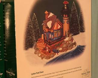 Large Dept.56 Christmas Village Collection Of Buildings, Figurines, & Accessories