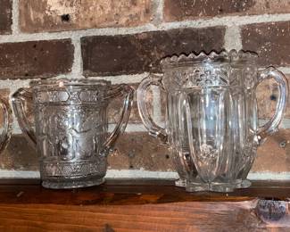 Antique Pressed Glass Pitchers
