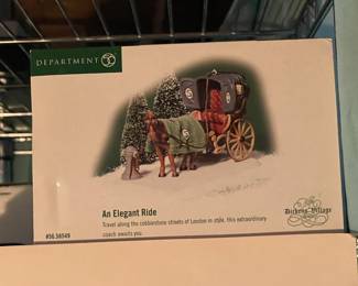 Large Dept.56 Christmas Village Collection Of Buildings, Figurines, & Accessories